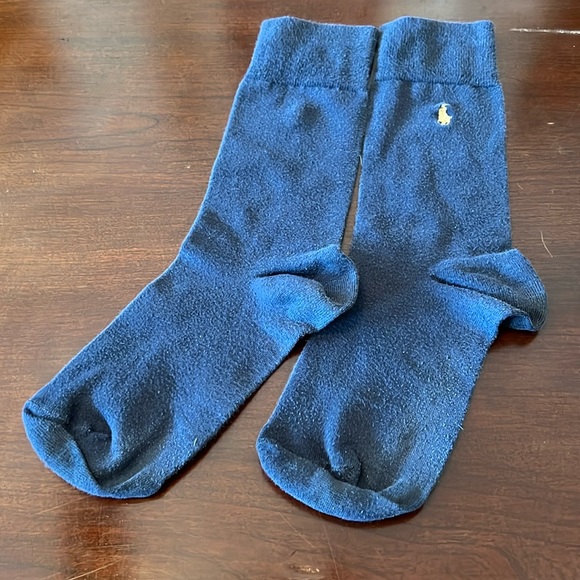 Navy Men’s Polo Dress Socks - Picture 1 of 2
